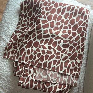 Giraffe print curtain panel